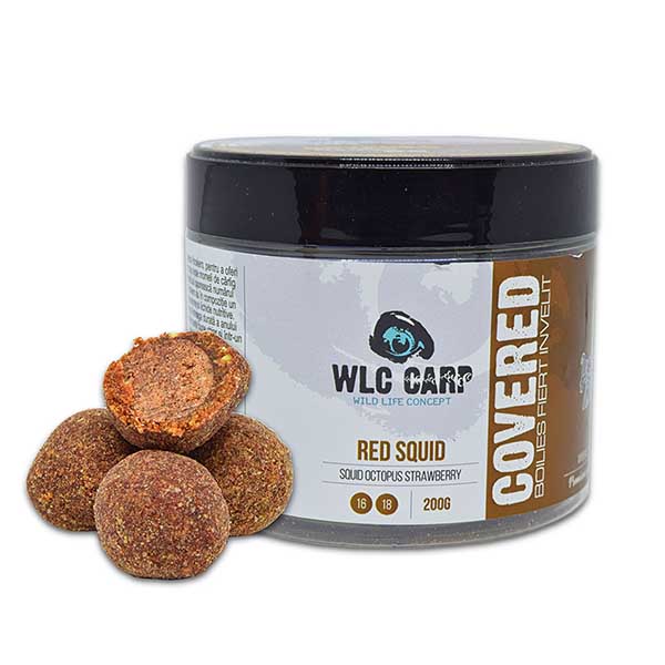 Boilies Carlig Covered Red Squid WLC