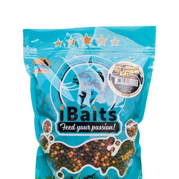 iBaits Hi-Attract Super Mix Pellets 4 mm, 800g