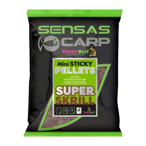 Pelete Sensas Mini Sticky Super Krill, 700g