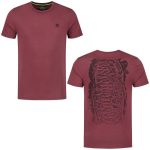 Tricou Korda Le Scaley Burgundy Black Print