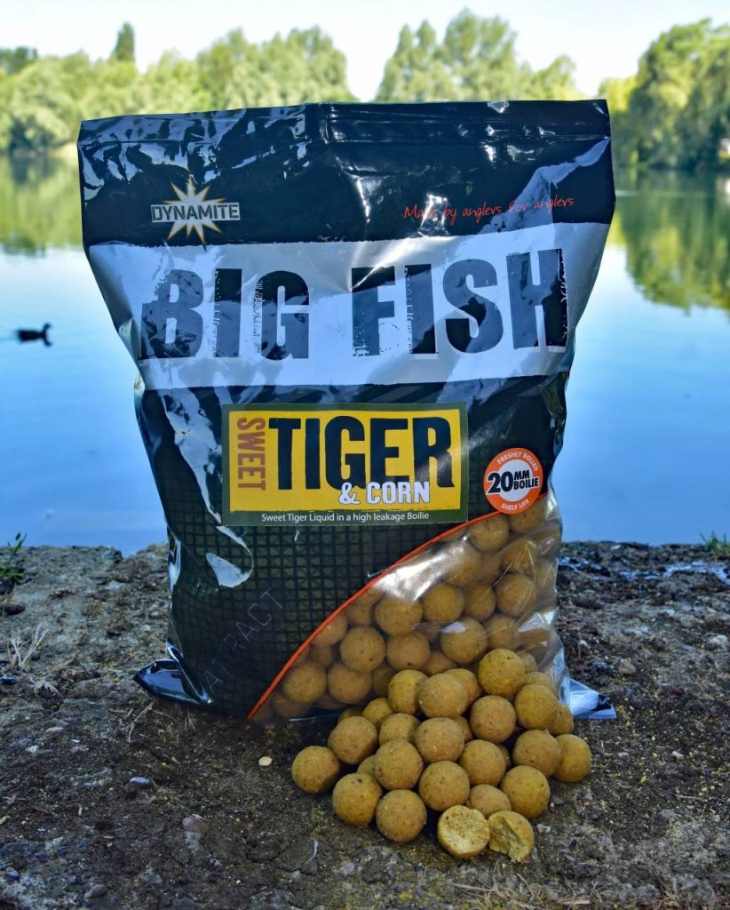 Boilies Dynamite Baits Big Fish Sweet Tiger & Corn, 15mm, 1.8kg