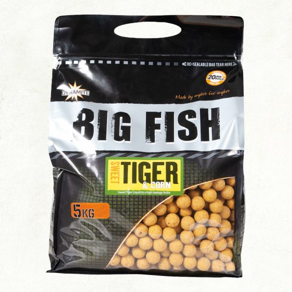 Boilies Dynamite Baits Big Fish Sweet Tiger & Corn, 15mm, 5kg