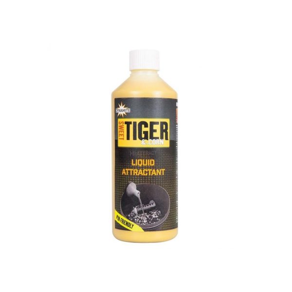 Dynamite Baits Sweet Tiger & Corn Liquid Attractant & Re-Hydration, 500ml