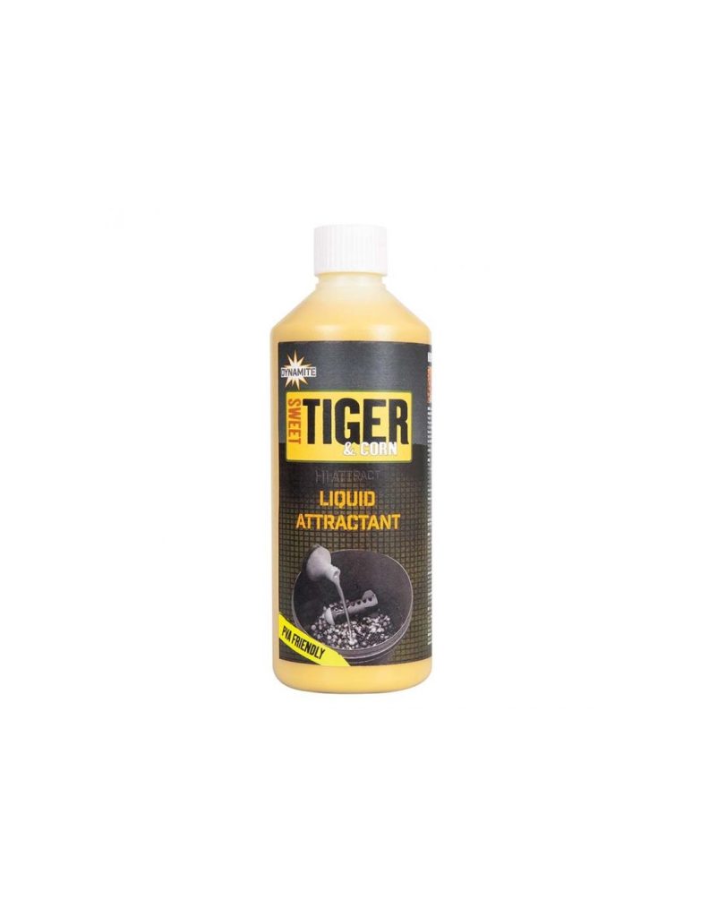 Dynamite Baits Sweet Tiger & Corn Liquid Attractant & Re-Hydration, 500ml