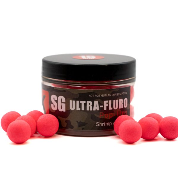 Karper Pop-up Shrimp & Garlic, roz fluo, 12 mm