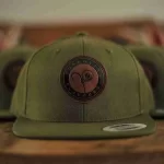 Sapca Forgotten Flavours Snapback Leather Logo, Olive