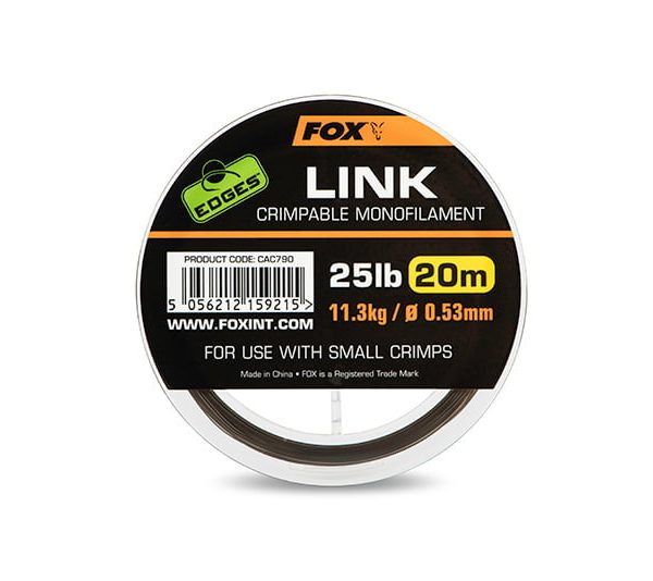 Fir monofilament Fox Edges Link Trans Khaki Mono 25lb/0.53mm