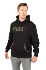 Hanorac Fox LW Black/Camo Print Pullover Hoody, Small