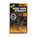 Carlige Fox Edges Wide Gape Straight - Size 7