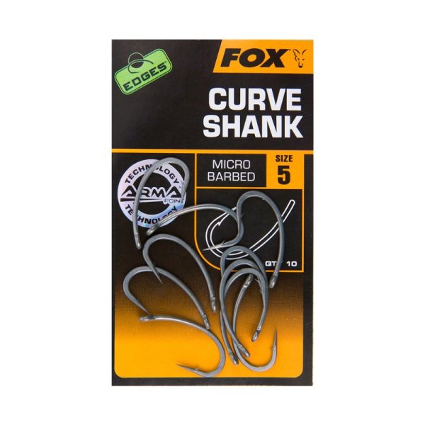 Carlige Fox Edges Curve Shank - Size 8