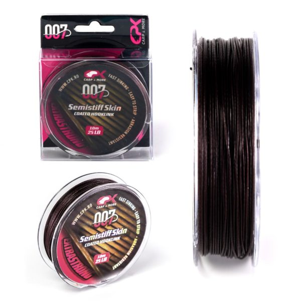 CPK 007 Semistiff Skin Hooklink 15 lb, Brown