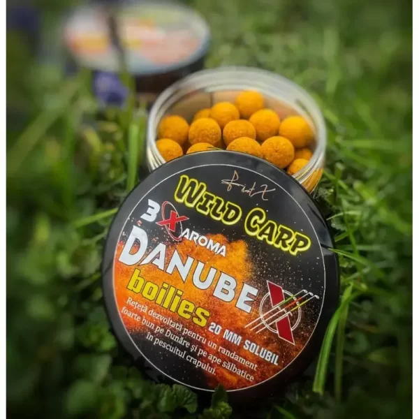 Boilies Solubil FeederX DanubeX Wild Carp Natural, 20 mm