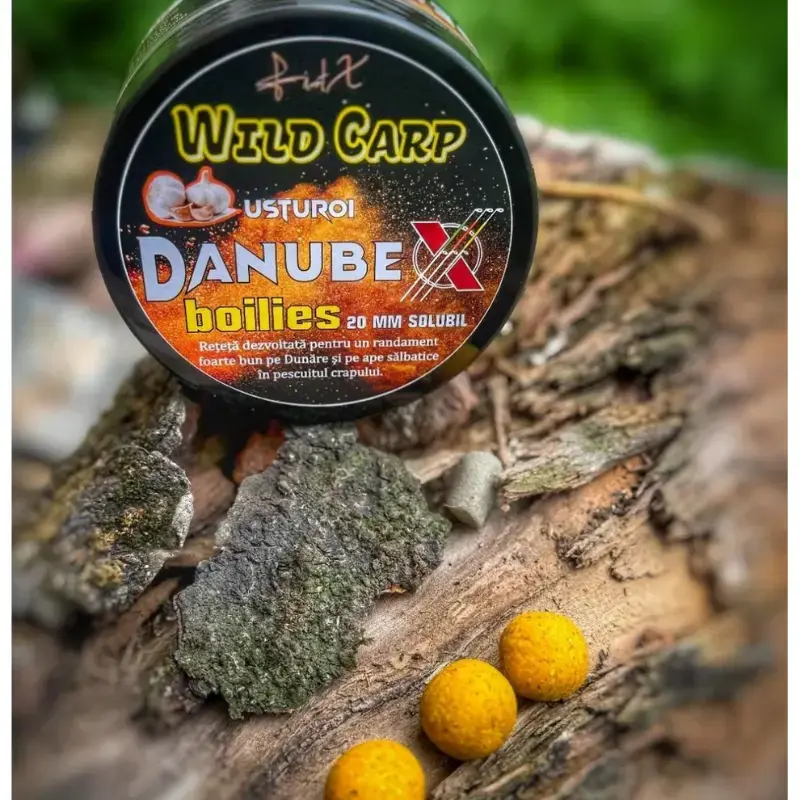 Boilies Solubil FeederX DanubeX Wild Carp Usturoi, 20 mm