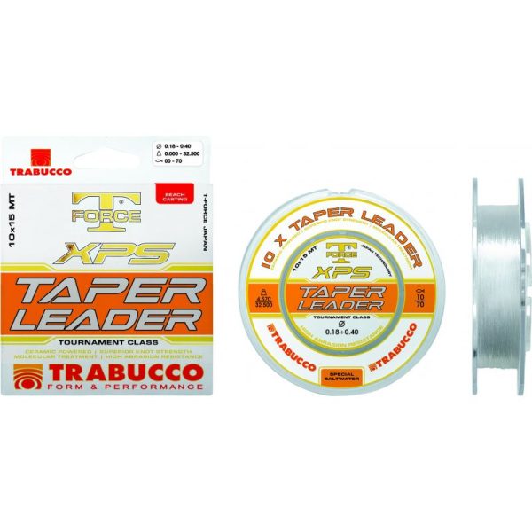 Inaintas Monofilament Trabucco T Force Taper Leader 10X15M, 0.23-0.57mm