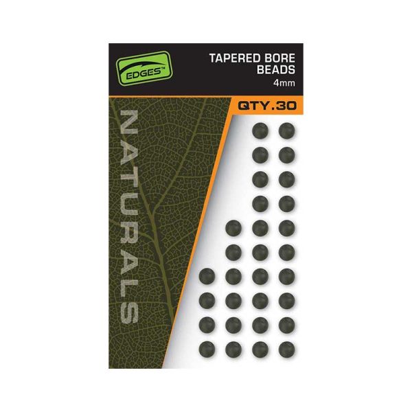 Fox EDGES Naturals Tapered Bore Beads, 4mm, 30buc