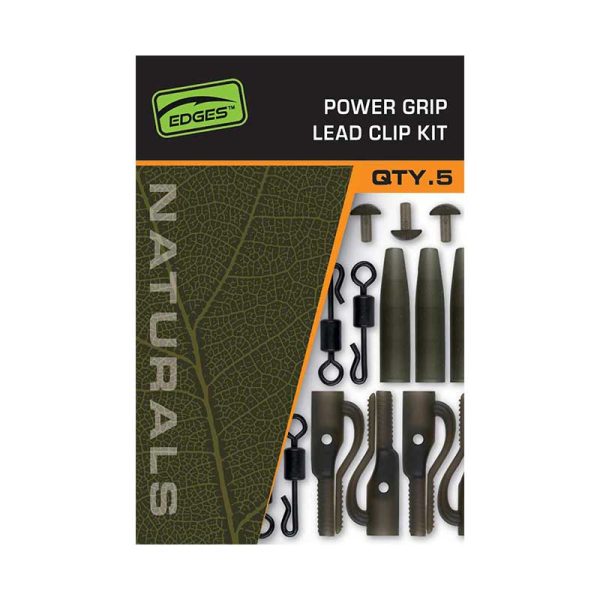 Kit Plumb Pierdut, Fox Edges Naturals Power Grip Lead Clip, 5buc