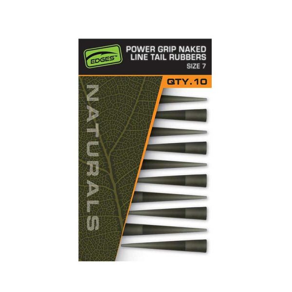 Conuri Plumb Pierdut, Fox Edges Naturals Power Grip Naked Line Tail Rubbers Nr.7, 10buc