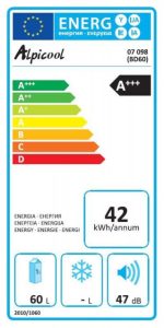 Frigider Auto Alpicool BD60 60L, Compresor, 12/24V, 230V, -20 Grade Celsius - imagine 8