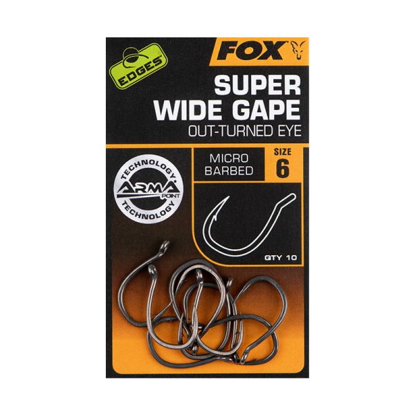 Carlige Fox Edges Armapoint Super Wide Gape (OuttuRNed Eye) - Size 5