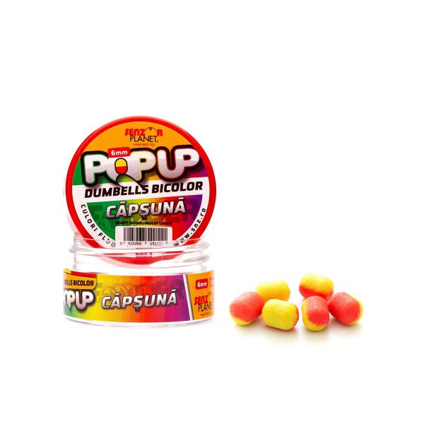 Pop-Up Dumbells Bicolor Capsuna Senzor, 6mm, 15gr