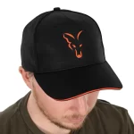 Sapca Fox Black Orange Baseball - imagine 2