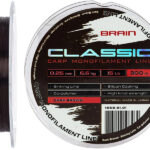 Fir monofilament Brain Classic Carp Line Dark Brown 300m, 0.25mm
