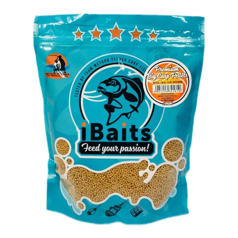 Pelete iBaits Premium Big Carp 2mm 800g
