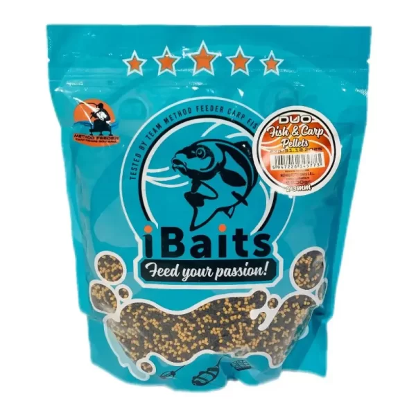 Pelete iBaits Duo Fish & Carp 2mm, 800g
