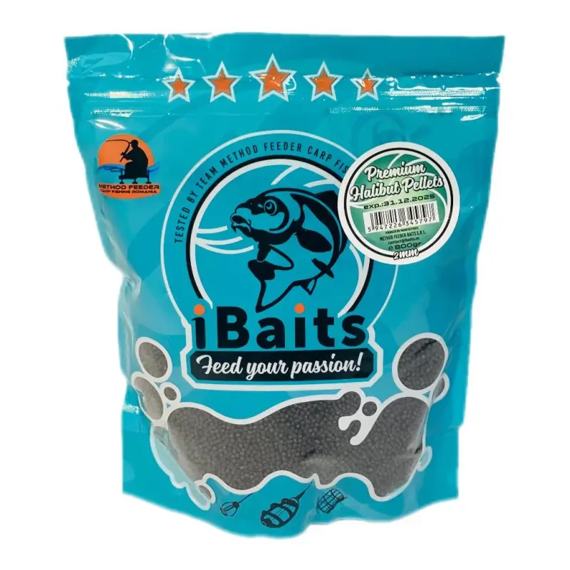 Pelete iBaits Premium Halibut 2mm 800g