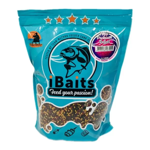Pelete iBaits iMix Premium 2-3mm 1kg